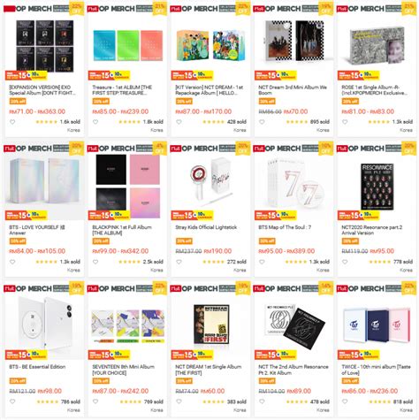 Kpop Merch Official Store on Shopee | November 2024 mypromo.my