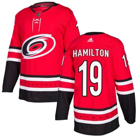 Authentic Adidas Men's Dougie Hamilton Carolina Hurricanes Home Jersey ...