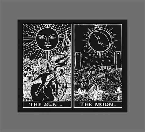 The Sun and Moon Tarot Painting by Dino Walsh - Fine Art America