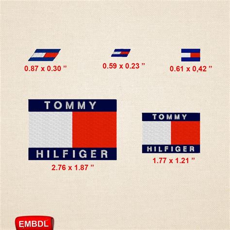 Tommy Hilfiger Logo Pack Embroidery Design Download - EmbroideryDownload