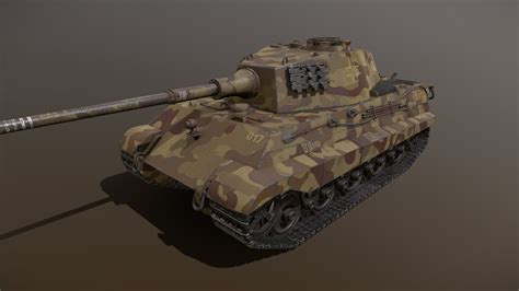 Tiger 2 (König Tiger II) (FREE) - Download Free 3D model by ...