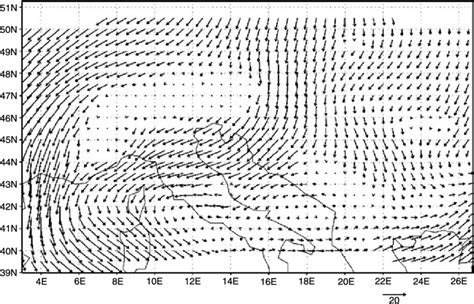 Model domain and local bora wind over the Adriatic coast | Download ...