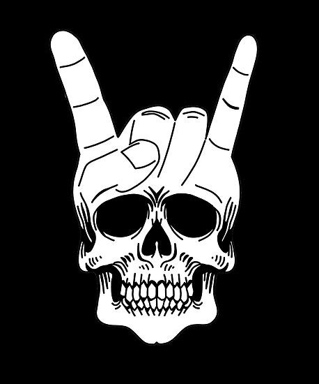 "Heavy Metal Skull crystal white edition" Poster by ro83land | Redbubble