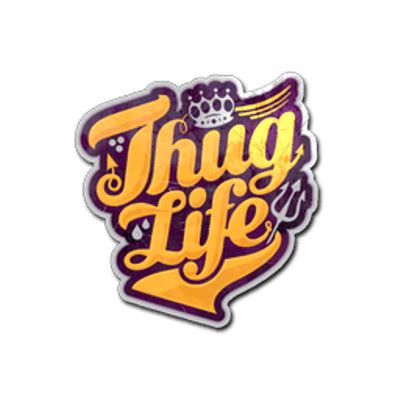 Thug Life Text Logo transparent PNG - StickPNG