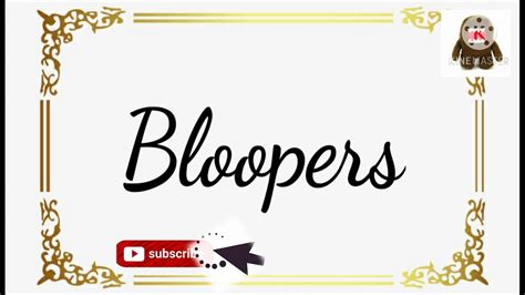 Bloopers sound effect - YouTube