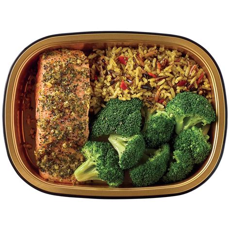 Meal Simple by H-E-B Lemon Pepper Salmon, Wild Rice & Broccoli - Shop ...