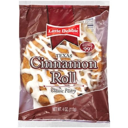 Little Debbie Snacks Texas Cinnamon Roll, 4 oz - Walmart.com