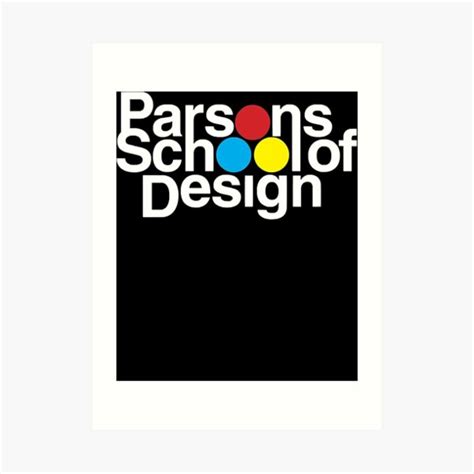 "Parsons School of Design (1980s Logo)" Art Print for Sale by fanniehoward | Redbubble