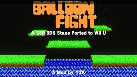 Balloon Fight - SSB 3DS stage for Wii U [Super Smash Bros. (Wii U)] [Mods]