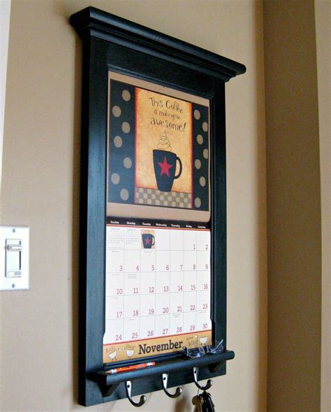 Wooden Wall Calendar Hanger By Etsy | NYTexas | Calendar holder, Family frames, Family organizer