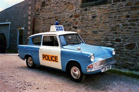 Classic British Police Cars: Ford Anglia | Police cars, British police cars, Old police cars