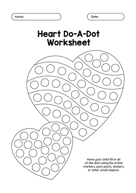 Do A Dot Heart Printable