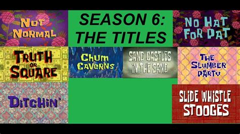 Spongebob Season 4 Episode Titles - downtfil