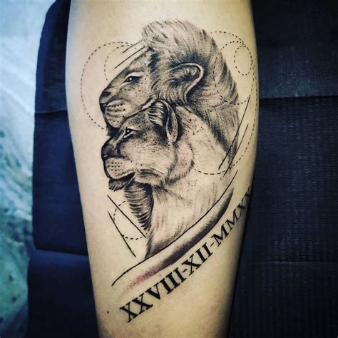 Share more than 52 lion and lioness tattoos super hot - in.cdgdbentre