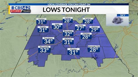 Central AL Forecast: A gorgeous day with sunshine and cool temperatures | CBS 42