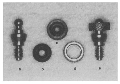 O-ring attachment assembly is made up of several components. a, Implant ...