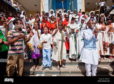 Ethiopian People Celebrating Timkat (The Festival of Epiphany), Gondar, Ethiopia Stock Photo - Alamy