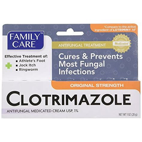 Family Care 831527005052-1 Clotrimazole Anti-Fungal Cream, 1% USP ...