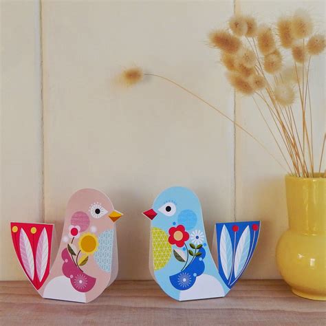 Ellen Giggenbach: FREE PRINTABLE LITTLE LOVE BIRDS PAPER CRAFT TUTORIAL