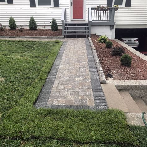 Paver Walkway Cobble Stone with Border - TJN Enterprises Inc.