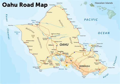 Road Map Of Hawaii