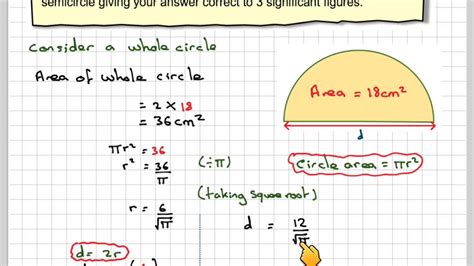 Perimeter For A Semicircle