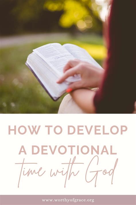 How to develop a devotional time with god – Artofit