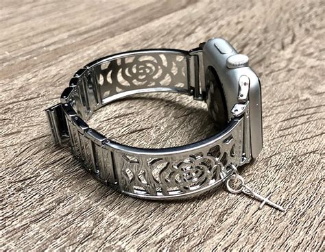 Silver Apple Watch Band Women 38mm 40mm 41mm 42mm 44mm 45mm - Etsy