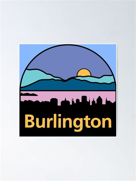 "Logo of Burlington, Vermont" Poster by Shav | Redbubble