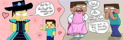 COLLAB - Herobrine in a Dress by ButteredMustard on DeviantArt