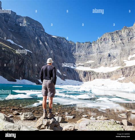 Hike in Glacier National Park,Montana Stock Photo - Alamy