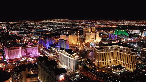 HD wallpaper: Las Vegas Strip At Night View From Helicopters Hd ...