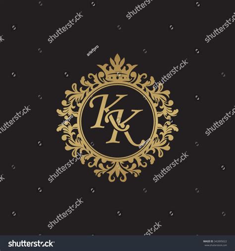 KK initial luxury ornament monogram logo #Sponsored , #SPONSORED, #luxury#initial#KK#logo ...