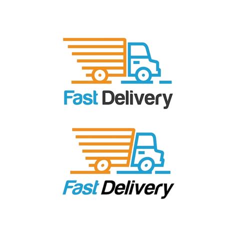 Premium Vector | Fast delivery logo template