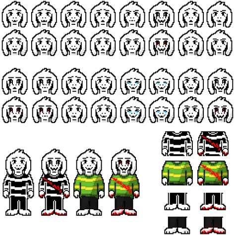 Secret AU Asriel Sprite Sheet by EnergoZombie on DeviantArt