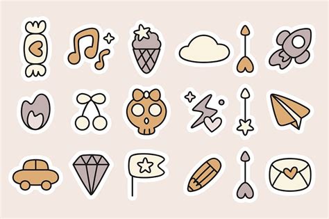 Cute planner sticker vector collection | Premium Vector - rawpixel