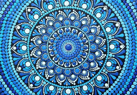 Blue Mandala Painting by Archana Gautam | Saatchi Art