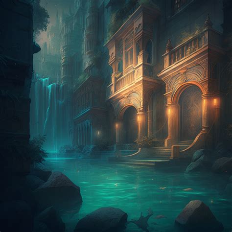 ArtStation - The Lost City of Atlantis: A Digital Painting Depicting its Mysterious Fate 1 ...