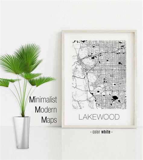 Lakewood Colorado Lakewood CO Map Lakewood Map Lakewood - Etsy