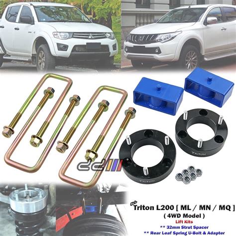 Front 2.5" Rear 2" Raise Suspension Lift Kit For Mitsubishi Triton Lift Kit triton lift kit 4x4 ...