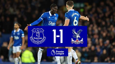 PREMIER LEAGUE HIGHLIGHTS: EVERTON 1-1 CRYSTAL PALACE - Win Big Sports