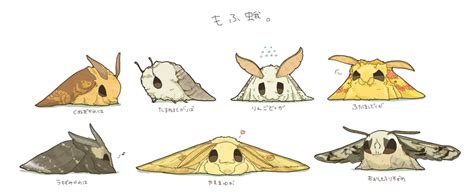 Cute moths. by yukichy on DeviantArt