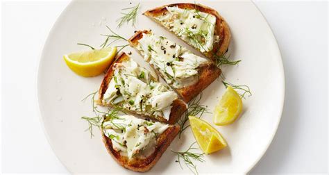 Crab Toast with Lemon Aioli Recipe | Bon Appétit