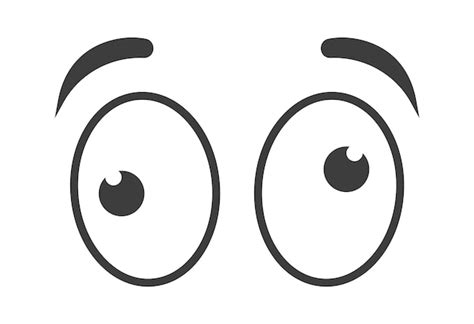 Premium Vector | Cartoon crosseyed Eyes Vector illustration