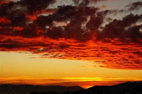 Dramatic Clouds At Sunset - Stock Photos | Motion Array