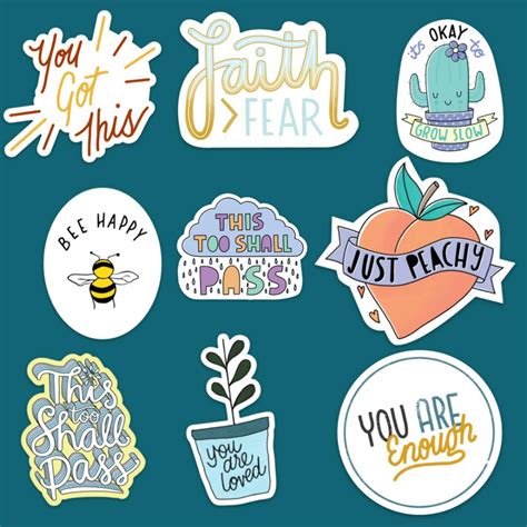 Mental health awareness sticker 9 pack. Buy the 9 pack and save! Details: • Water and weather ...