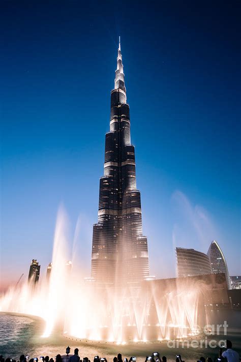 Burj Khalifa fountain show - Dubai Photograph by Matteo Colombo - Fine ...