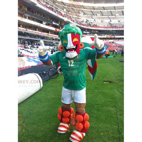 Italy Fan Man BIGGYMONKEY™ Mascot Costume - Sizes L (175-180CM)