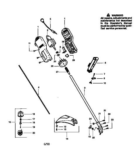 Craftsman weed wacker parts diagram