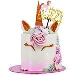 Buy CherishX Cursive Unicorn Theme Cake Topper - Birthday Decoration Item, For Kids Online at ...